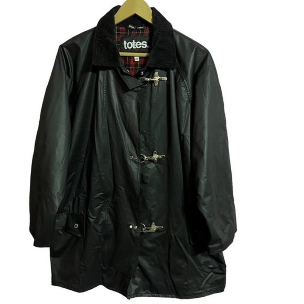 Totes Women’s Black Rain Jacket Sz Large